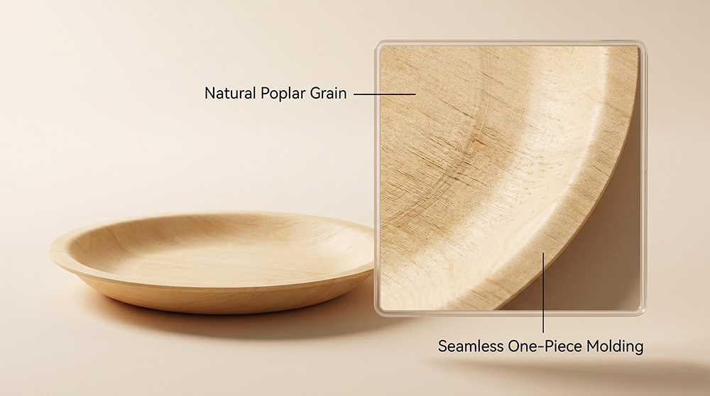 wooden plates